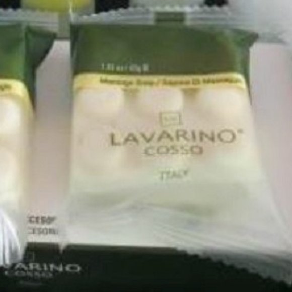 NEW Lavarino Cosso Massage Soaps Lot of 2 1.41 oz/ 40 gr each Made in Italy - Picture 2 of 3